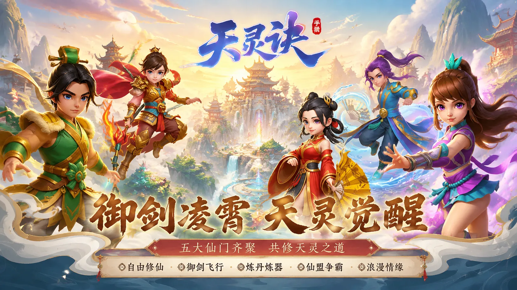 天灵诀手游官方主站丨五行流派加点精解+拍卖行赚元宝攻略，零氪也能月入千万！